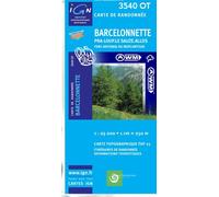 TOP25 3540OT ~ Barcelonnette, Pra-Loup, Le Sauze, Allos carte de randonnée imperméable