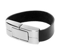 TOPAA Unità flash USB in metallo e pelle 8G nero