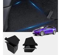 TOPABYTE Organizer per baule posteriore Scatola portaoggetti Contenitori Scatola laterale con coperchio per Tesla Model Y 2021 2022 2023 2024 accessori interni (Made in Berlin-2 pezzi)