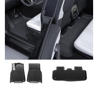 TOPABYTE Tappetini per Tesla Model Y Juniper 2025-2026 (Inclusa Moqutte) Tappetino TPE per Tutte le Stagioni Impermeabili a Copertura Completa Set Adatto, 6 Pezzi [Tappeti a Doppio Strato]