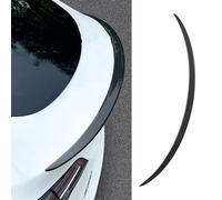TOPABYTE Vera Fibra di Carbonio per Tesla Model Y Spoiler Labbro Posteriore del Tronco Ala Performance 2020-2024 (Fibra di Carbonio Lucida)