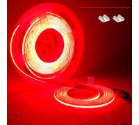 TOPAI Striscia LED COB 12V Rosso 5 Metri Esterno Impermeabile 480LED/M Alta Densità Autoadesivo Flessibile Tagliabile Luci a LED Per Casa Camera Cucina