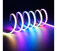 TOPAI Striscia LED COB WS2812B 5mm Ultrasottile 5 Metri Smart IC RGB | Individually Indirizzabile, 160 Pixel/M, Autoadesivo, Flessibile e Tagliabile per Stanza Gaming/Sala Home Theater