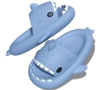 TOPALL Ciabatte Squalo,Pantofole Squalo Donna Uomo, Ciabatte Casa Simpatiche Vertenti,Antiscivolo Morbide Pantofole per Inter ed Piscina Mare Doccia Bambina/Ragazzo/Unisex Estive