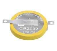 TOPALLI - Set di batterie CR2032 a pin orizzontali compatibile con Snes Super Nintendo N64 Sega Megadrive Batteria Pedali Saldare (2)