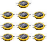 TOPALLI - Set di batterie CR2032 a pin orizzontali compatibile con Snes Super Nintendo N64 Sega Megadrive Batteria Pedali Saldare (5)