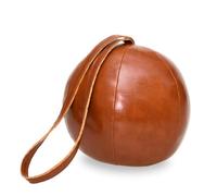 TOPANBIETER 999 Fermaporta decorativo in pelle PU con passante, supporto per porta, fermaporta e fermaporta (palla in pelle PU con passante)