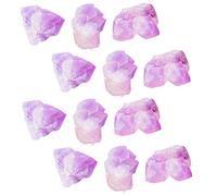 TOPBATHY 1 Confezione Pietra Diffusore per Aromaterapia Acquario Pietre Levigate Decor del Serbatoio di Pesce Naturale Ciottolo Cristalli Colore Quarzo Calcolo Marmi Cristallo Viola,Porpora