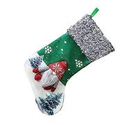 TOPBATHY 1 Pc Calze di Natale Calze di Natale Mini Albero di Natale Ornamenti Calze Natalizie Pelose Sacchetti di Dolci Natalizi Cane di Natale Decora Te Stesso Ripieno Green Stoffa
