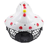 TOPBATHY 1 Pc cesto porta uova bacheca portafrutta fruits basket contenitori alimentari cuociuova Creatore cibo organizzatore di frutta cesto di frutta rivestimento in ceramica