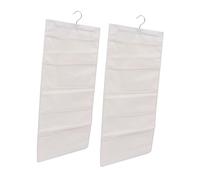 TOPBATHY 1 Set Armadio Portaoggetti Borsa Appesa Cesto Portaoggetti In Vimini Guarnizione Per Finestre Porta Carta Da Organizzatore Portaoggetti Ripiani Filo Per 2 pezzi