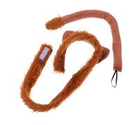 TOPBATHY 1 Set Cerchietto con Orecchie Leone e Coda per Cosplay Accessori Animali per Feste e Halloween Decorazioni Kawaii per Teenager e Adulti