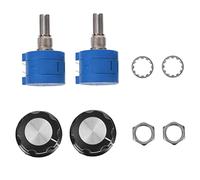 TOPBATHY 1 Set Da 2 Manopole Per Potenziometri A Doppia Precisione Grandi Manopole Rotanti Avvolte Primi Potenziometri Regolabili Pratici Accessori Per Resistori Trimmer In Plastica