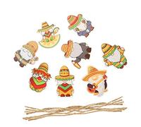 TOPBATHY 1 Set Decorazioni per Feste Decorazioni Feste Addobbi Feste Portabiti Barre Festa del Taco Maio Addobbi Albero Cinco De Mayo Decorazioni per Ufficio Cinco De Mayo Carta 8 Pezzi
