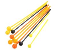 TOPBATHY 10 Bacchette Mallet in Plastica 10pezzi per Glockenspiel e Batteria Design Ergonomico e Colore Assortito per Strumenti a Percussione Portatili