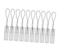 TOPBATHY 10 pezzi Bottiglie Roll Vetro Perla Sfere in Acciaio Contenitori Ricaricabili Anti-perdita per Essenziali e Profumi Design Preciso e Riutilizzabile