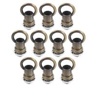 TOPBATHY 10 pezzi di catena per apparecchi di illuminazione, prolunga per lampadario in metallo, catena per lampada a sospensione, resistente, per soffitti, per appendere luci in bronzo antico M10