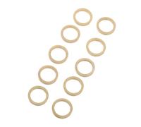 TOPBATHY 10 Pezzi Guarnizione della cerniera della porta fai -da -te tamponi silenziatori porte Guarnizioni in metallo piatto Accessori per porte in legno rame D'oro