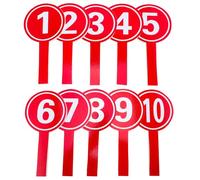 TOPBATHY 10 Pezzi in possesso di una targa tabelloni multifunzione pagaie lavagna Pannello dei poster schede portatili pagaia per il punteggio multiuso tabellone Forchetta a gancio Schiuma
