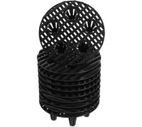 TOPBATHY 10 Pezzi Piedini per Vaso Rotondi in Plastica Neri, Resistenti e Stabili, per Drenaggio e Protezione Radici, per Piante da Giardino e Terrazzo