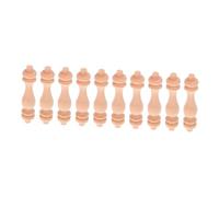 TOPBATHY 10 Pezzi Pilastri Romani del Ponte Pilastri di Colonne Romane Balaustre per Interni Scala Pilastro Romano in Miniatura Terminali in Legno per Mobili Dowel Finial di Legno Beige
