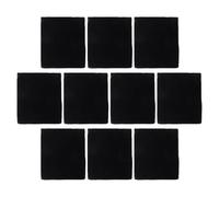 TOPBATHY 10 Pezzi Sacchetti Coulisse, Flanella Nera, Organizzazione | Cubi, Auricolari e Piccoli Oggetti, per Serate di Gioco e Smistamento Ordinato, Pratici