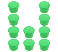 TOPBATHY 10 Pezzi Tappo per Bottiglia di Vino in Silicone Verde, Facile da Usare Design a Gonna Ispessita, Previene le Fuoriuscite e Rallenta L'ossidazione del Vino