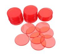 TOPBATHY 100 Pezzi Gettoni Bingo Rotondi in Plastica Ps
