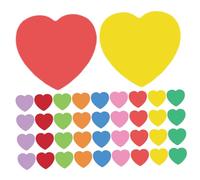 TOPBATHY 108 Pezzi Cuori Carta Colorata per Lavoretti Ragazzo Ragazza Ragazza Biglietti Cuore Scrivibili per Decorazioni Aula e Feste Ritagli Cuore Fustellati DIY per Scrapbooking e