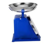 TOPBATHY 10kg Bilancia Cucina Meccanica in Acciaio Facile Lettura Vassoio Staccabile Per Alimenti Cottura Al Forno e Preparazione Pasti Design Vintage Senza Batterie