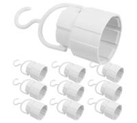 TOPBATHY 10pezzi Portalampada con Gancio per Interni Esterni Base per Lampadina di Emergenza Adattatore per Luce Vite Ricaricabile per Campeggio Casa Escursionismo