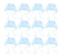 TOPBATHY 12 Cuffie Monouso la Colorazione dei Chioma Pellicola Forata e Protezione Collo, Cuffie per Mèches Professionali per Saloni e Parrucchieri, Taglia Unica Comoda per Uso