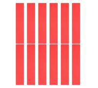 TOPBATHY 12 Pezzi Kit Marcatori da Campo Piatti Rossi Antiscivolo per Calcio Tennis Pallavolo Badminton Tappetini Rettangolari per Linee di Confine Indicatori Stabili e Resistenti per Uso