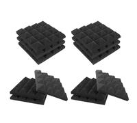 TOPBATHY 12 pezzi Pannelli Acustici Fonoassorbenti da Parete Pannelli Isolanti Autoadesivi per Studio Ufficio e Home Theater Assorbimento Sonoro Potenziato e Riduzione Rumore Interni