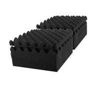 TOPBATHY 12 pezzi Pannelli Fonoassorbenti Alta Densità Pannello Isolante Acustico Ignifugo per Studio Teatro Ufficio Riduzione Eco e Rumore