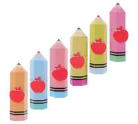 TOPBATHY 12 Set Scatola per Merenda Scuola a Forma di Matita, Resistente e Pratica, per Back To School Party e Eventi Scolastici, Realizzata in Carta con Design Creativo