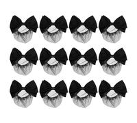 TOPBATHY 12pezzi Copri Chignon Retine Fermagli per Chignon Retine per Capelli da Donna Clip Copricapo per Snood Fiocco Copertura per Professionale