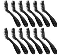 TOPBATHY 12pezzi Pennello per Tinta Capelli Testina Ellittica Resistente al Calore Setole per Uniformità Facile Manutenzione Applicatore per Tinture Pettine per Mèches per Saloni e Uso