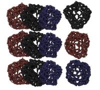 TOPBATHY 15 Pezzi Retine per Chioma Chignon Traspirante ed Elastico, Copri Chignon Invisibili Eleganti e Professionali per Ballerine e Donne al Lavoro