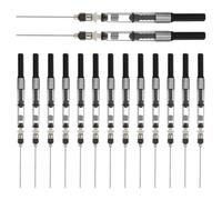 TOPBATHY 15 Pezzi Siringhe per Ricarica Inchiostro Penna Stilografica con Ago Smussato Kit Accessori per Rifornimento e Manutenzione Compatibile con Penne Standard Nero Antigoccia