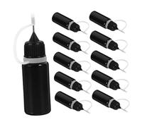 TOPBATHY 15pezzi Flacone Spray da Punta ad Ago per Colla Liquida Olio Forniture per Quilling Erogatore di Colla Precisione Flaconi di Plastica Comprimibili Vuoti