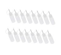 TOPBATHY 16 Pezzi Flaconi Dosatori Traslucidi Ago Sottile Bottiglie Spremere Ricaricabili e Applicatori Precisi per Colla e Olio per Lavori Artigianali e Quilling