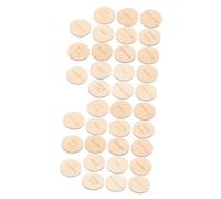 TOPBATHY 18 Pezzi Etichette Circolari in Legno Dischi Decorativi Per Appuntamenti Etichette Tonde Per Riporre Oggetti in Legno Vuote Per Casa Promemoria Organizzativi Fai Da Te Per Cucina