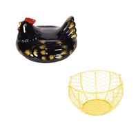 TOPBATHY 1Pc Gabbia Per Uova Sgusciatore Per Uova A Manovella Decorazione Di Polli In Vimini Cestino Per Uova Di Gallina Carini Cartoni Per Uova Cestino Portauova Forno Per Cuocere Le Uova