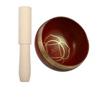 TOPBATHY 1set Ciotola Tibetana Per Meditazione Completo Con Martello Strumento Per Relax e Guarigione Per Yoga e Meditazione Profonda