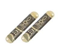 TOPBATHY 2 Impostati Custodie Mezuzah Metallo con Pergamena Benedici Questa Casa Decorazione Religiosa per Ingressi Ebraici della Stella Davide per Gerusalemme per Hanukkah e Nuove