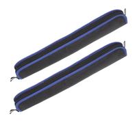 TOPBATHY 2 pezzi Borsa per Flauto Soprano Custodia in Portaflauto Resistente con Manico Protezione Anti-graffio per Flauto Mini Sax Nero con Blu