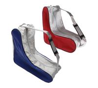 TOPBATHY 2 Pezzi Borsa per Pattini Rotelle Grande in Mesh Blu per Inline | Manici Robusti, Facile da Pulire, Sacca Portapattini per Scarpe e Palline