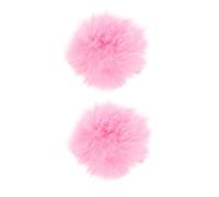 TOPBATHY 2 Pezzi Copertura Microfono in Peluche Antivento Rosa, Protezione Microfono per Riduzione Rumore Vento e Saliva, Accessorio Pratico per Canto e Ktv