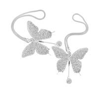 TOPBATHY 2 Pezzi Decorazione Farfalla da Appendere per Specchietto Retrovisore Auto con Strass Brillanti Accessorio Elegante per Donne Facile Installazione con Adesivo Resistente